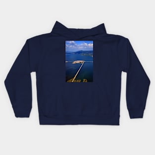 Little town in the heart of the lagoon Kids Hoodie